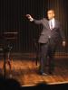 Marvin Grays performs Dr. Kings Dream in the Atwood Little Theatre Wednesday night.  Grays performance is part of the Minneapolis-based Mixed Blood Theatre.  Dr. Kings Dream is one of eight Mixed Blood Theatre shows performed at schools.